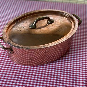 Mauviel Copper Oval Dutch Oven